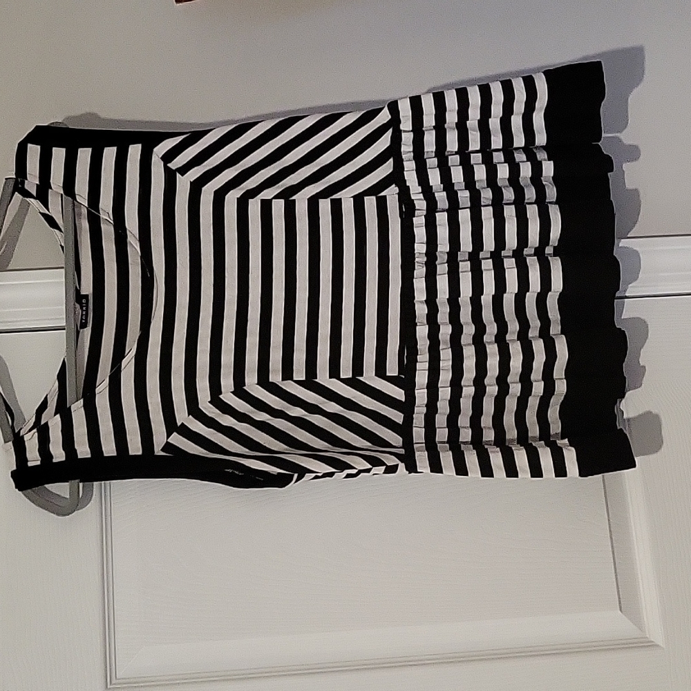 Torrid Stripped peplum top